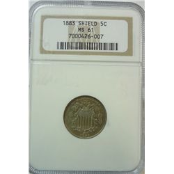 1883 Shield nickel  NGC61