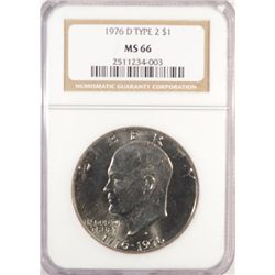 1976D type 2 IKE $  NGC66 PCGS price guide =$75  est $95-$100