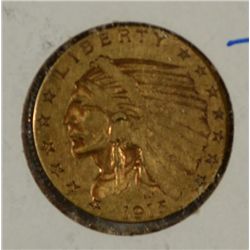 1915 $2 1/2 gold Fine  est $300-$325