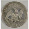 Image 2 : 1861O  Seated half $  VG/F CIVIL WAR ITEM  est $70-$75