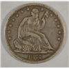 Image 1 : 1877S  Seated half $  F/VF   est $70-$75