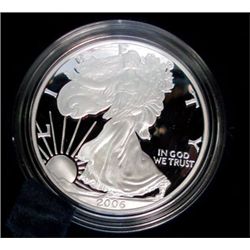 2006 UNITED STATES PROOF AMERICAN SILVER EAGLE IN ORIGINAL MINT PACKAGING