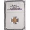 Image 1 : 1854  $1 T2  gold NGC AU clnd  est  $400-$425