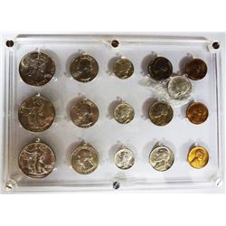 1942 MINT SET ALL GEM BU, ALL 16 COINS MADE, CHERRY SET