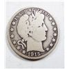Image 1 : 1915 BARBER HALF DOLLAR G-VG