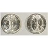 Image 1 : 2 CHOICE BU Walker half $  1945 and 1947D est $125-$150