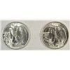 Image 2 : 2 solid BU Walker half $  1946 and 1947 est $80-$90