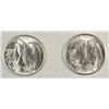 Image 2 : 2 solid BU Walker half $  1944 and 1947D est $80-$90