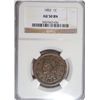 Image 1 : 1852 LARGE ONE CENT NGC AU 50