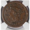Image 2 : 1852 LARGE ONE CENT NGC AU 50