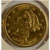 Image 1 : 1891 CC $5.00 LIBERTY GOLD AU/UNC VERY NICE