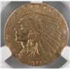 Image 2 : 1911D  $2 1/2 Indian gold  weak D  NGC53