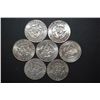 Image 2 : 1965-69 US Kennedy Half Dollar $3.50 Face Value; 40% Silver; Lot of 7; EST. $45-55