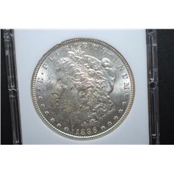 1886 US Silver Morgan $1; MCPCG Graded MS61; EST. $45-65