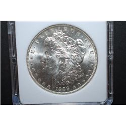 1888-O US Silver Morgan $1; MCPCG Graded MS61; EST. $45-65