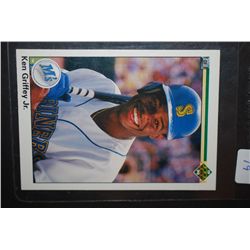 1990 MLB Ken Griffey Jr. Seattle Mariners Baseball Trading Card; EST. $5-10