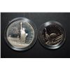 Image 1 : 1986-S US Liberty Commemorative Two-Coin Proof Set In Velvet Box; Ellis Island $1 & Nation Of Immigr