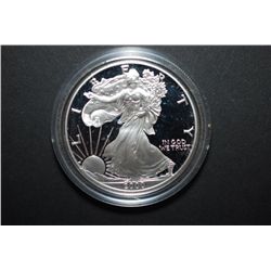 2000-P US Silver American Eagle $1 Proof In Velvet Box With COA Included; 99.9% Silver 1 Oz.; EST. $
