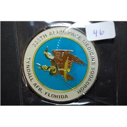 Tyndall AFB Florida 325th Aerospace Medicine Squadron Military Challenge Coin; EST. $5-10