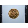 Image 2 : 1904 US Liberty $5 Gold Coin; MCPCG Graded MS61; EST. $550-650