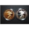 Image 2 : 1988-P Young Astronaut National Two-Piece Proof Commemorative Medal Set In Velvet Box With COA Inclu