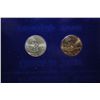Image 2 : 2005 US Westward Journey Ocean In View Nickel Coin Set Series II In Display Case; P&D Mints; EST. $2