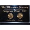 Image 1 : 2003 US Westward Journey Sacagawea $1 Coin Set In Display Case; P&D Mints; EST. $5-10