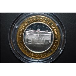 Bellagio Las Vegas NV Limited Edition Two-Tone $10 Gaming Token; .999 Fine Silver; EST. $20-30