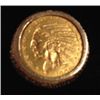 Image 2 : 1909 $2.5 GOLD INDIAN HEAD 14K GOLD MENS RING