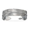Image 1 : Sterling Silver  Feather Design Cuff Bracelet