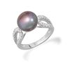 Image 1 : Grey Pearl & Cubic Zirconia