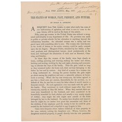 Women's Rights: Susan B. Anthony