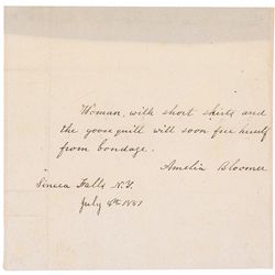 Women's Rights: Amelia Bloomer