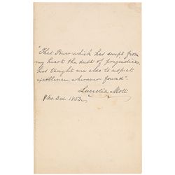 Women's Rights: Lucretia Mott