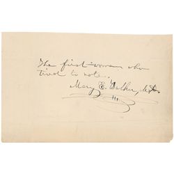 Women's Rights: Mary E. Walker