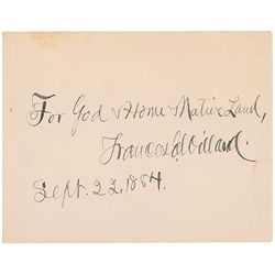 Women's Rights: Frances E. Willard