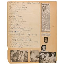 Ella Fitzgerald and the Chick Webb Band