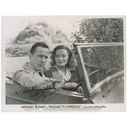 Humphrey Bogart and Michele Morgan