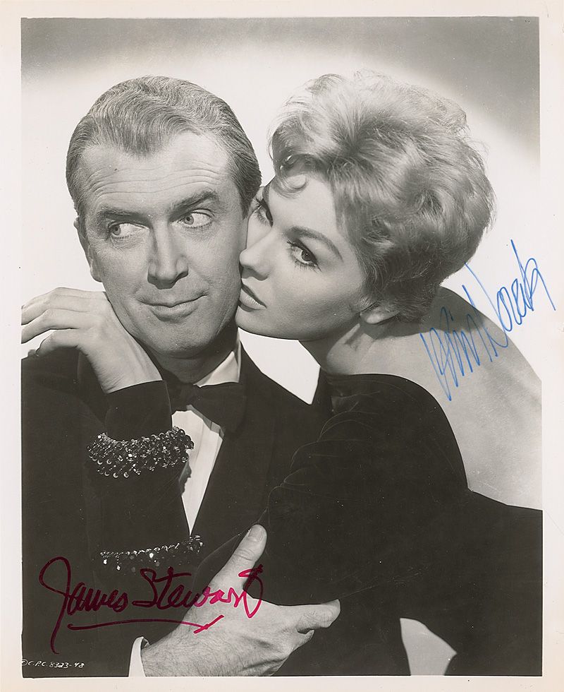 James Stewart and Kim Novak