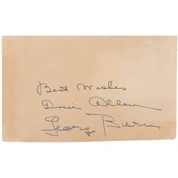 George Burns and Gracie Allen