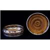 Image 1 : A PAIR OF VICTORIAN FOLIATE PIERCED WINE COASTERS with turned wooden bases, 5.5" diameter (2) £60-10