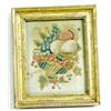 Image 1 : AN EARLY 19TH CENTURY HANDWORKED WOOLWORK PICTURE still life fruit in a bowl, 9.5" x 7.5" £70-110...