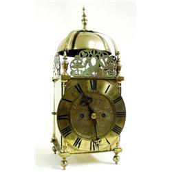 A LATE 19TH CENTURY BRASS LANTERN CLOCK by the Goldsmiths & Silversmiths Company, Regent Street, Lon