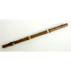 AN 18TH/19TH CENTURY BOXWOOD FLUTE by William Henry Potter, Johnson's Court, Fleet Street, London, h