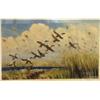 SIR PETER MARKHAM SCOTT, 1909-1989, A COLOURED PRINT "Taking to wing", signed in pencil to the margi