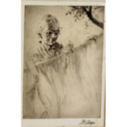 ERNEST HERBERT WHYDALE, 1886-1952, AN ETCHING "A potato pit", signed to the margin in pencil by the.