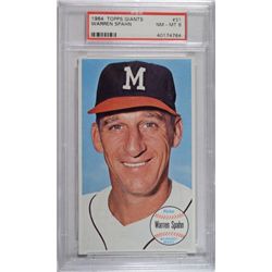 1964 TOPPS GIANTS #31 WARREN SPAHN PSA NM-MT 8