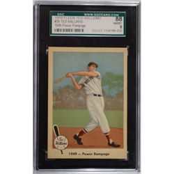 1959 FLEER TED WILLIAMS #38 POWER RAMPAGE SGC 88