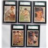 Image 1 : 5-1957 TOPPS BASEBALL CARDS ALL SGC 84 NM