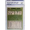 Image 2 : 1967 TOPPS #609 TOMMY JOHN PSA NM 7